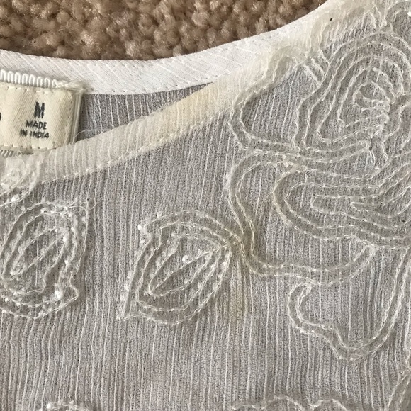 SOLD Abercrombie & Fitch SOLD See Through White Tank Top - Picture 5 of 6